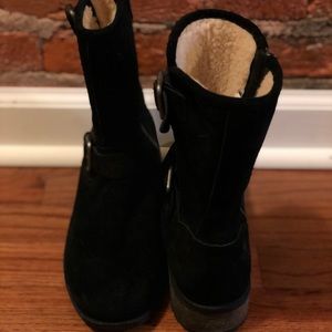 Ugg wool lined Moto boots- size 8